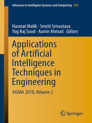 cover image of Applications of Artificial Intelligence Techniques in Engineering